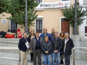 Alcaldes con el tren