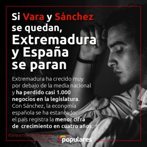 Si Vara y Sánchez se quedan... Extremadura y España se paran